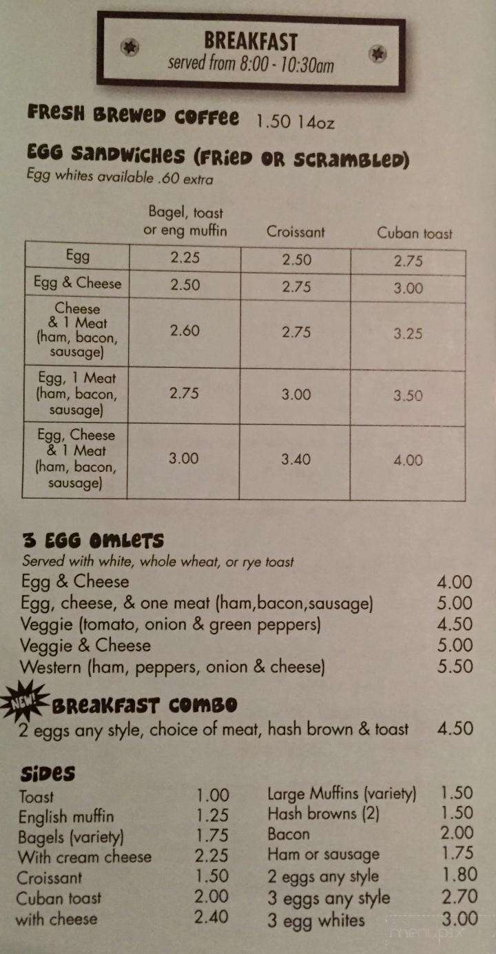 B & L Deli - Hollywood, FL menu_pic