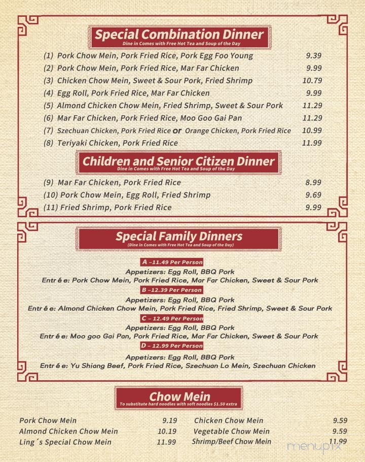 Ling's Chinese Restaurant - White City, OR