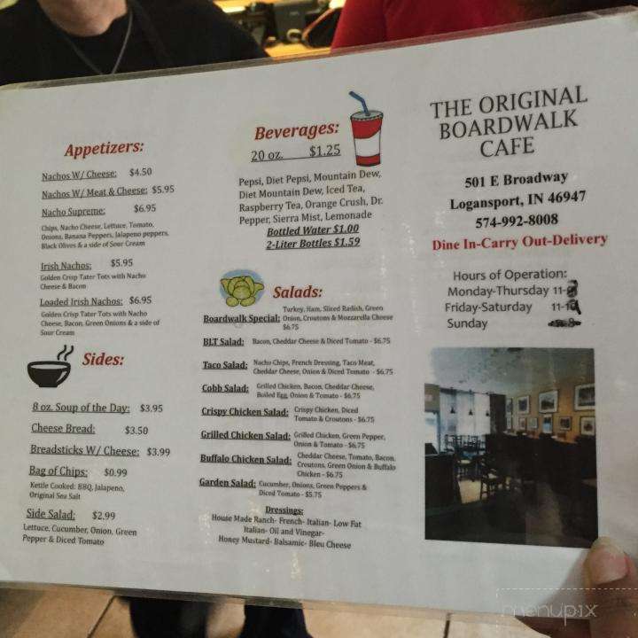 Boardwalk Cafe - Logansport, IN menu_pic