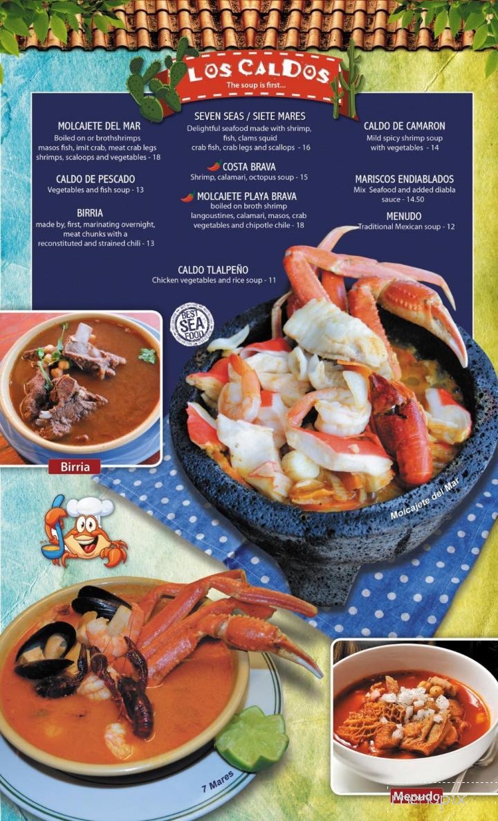 Clamatos Mexican Restaurant - Lexington, KY menu_pic