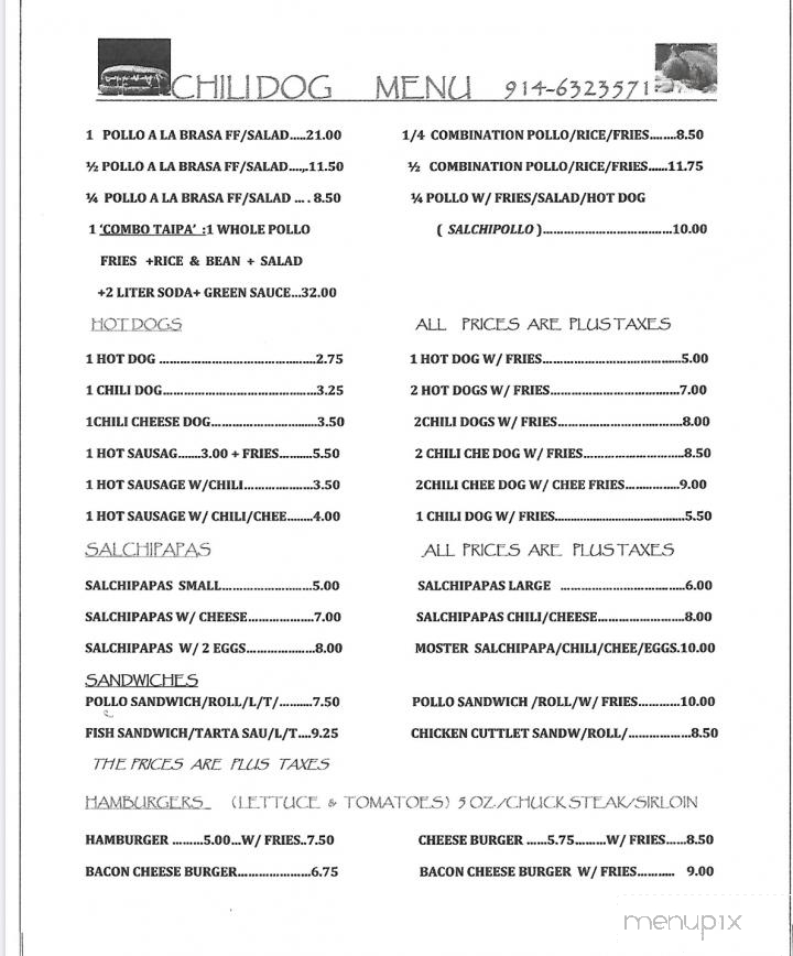 Chili Dog Restaurant - New Rochelle, NY menu_pic
