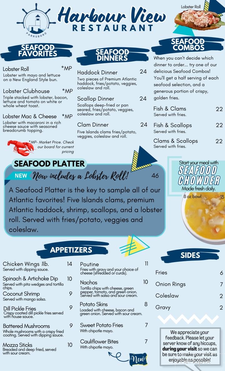 Harbour View Restaurant - Parrsboro, NS menu_pic