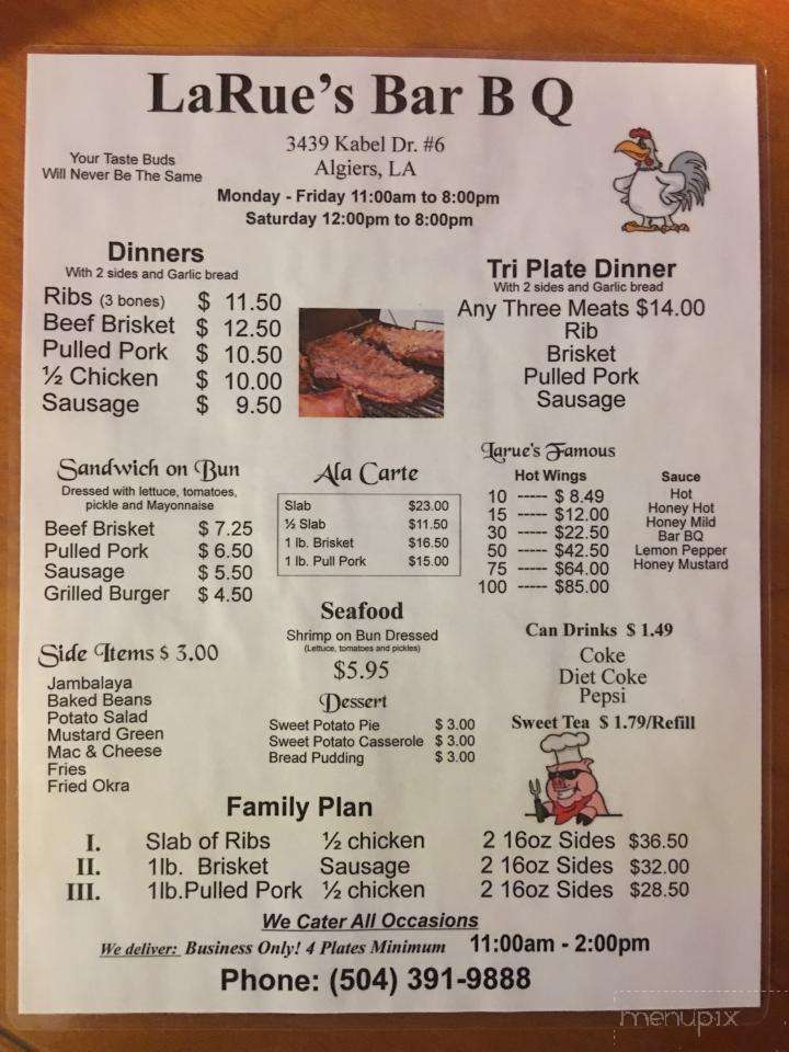 Larue's Bar B Que & Seafood - New Orleans, LA