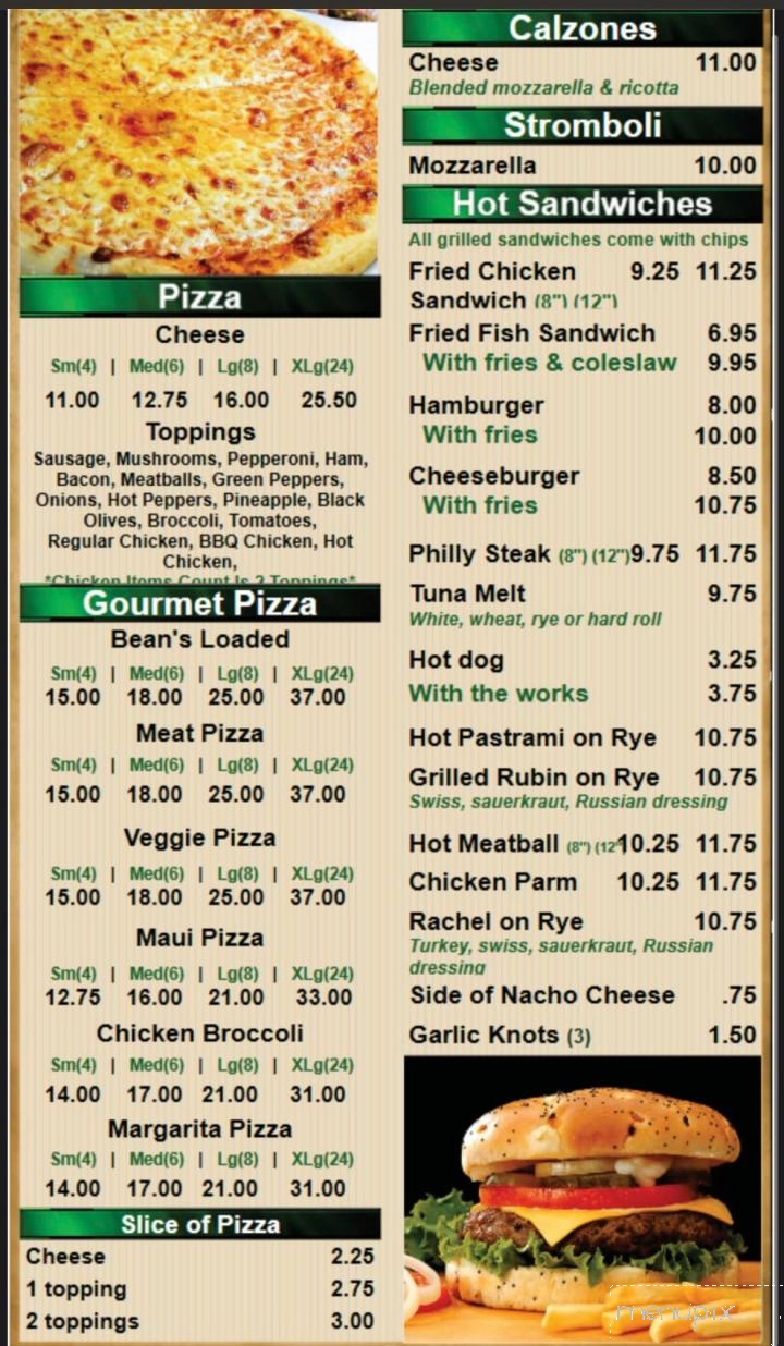 Bean's Country Store - Queensbury, NY menu_pic