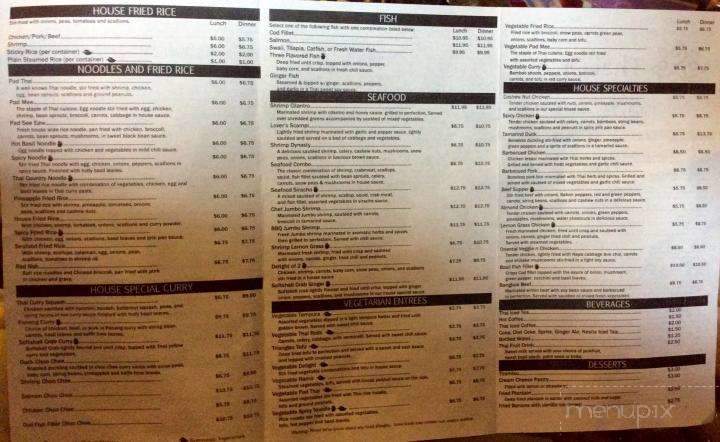 Thai orchid menu discount