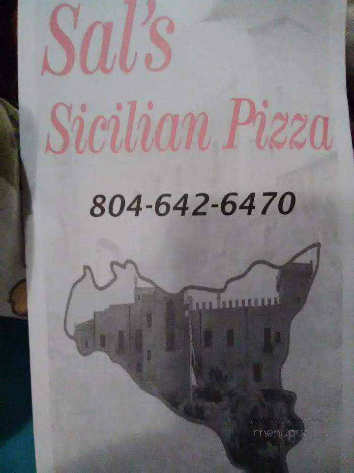 Sals Sicilian Pizza & Restaurant - Hayes, VA menu_pic