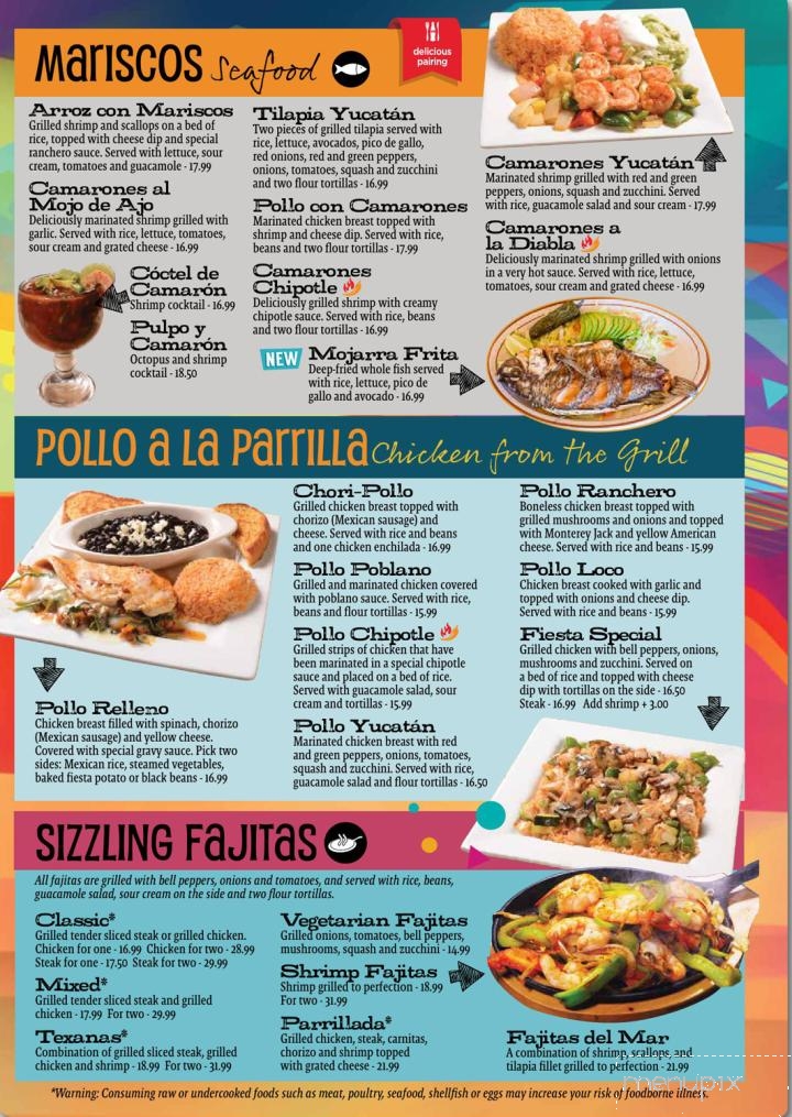Fiesta Mexicana - Benson, NC menu_pic