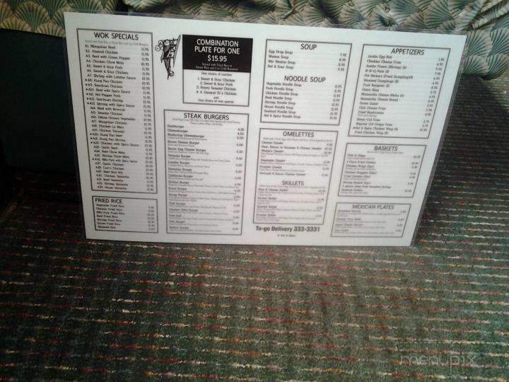 Menu of Fly In Restaurant in Anchorage, AK 99502
