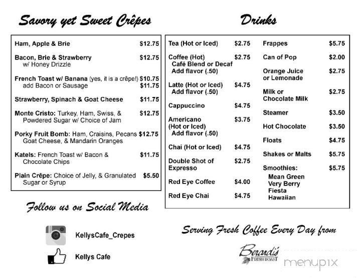 Kelly's Cafe - Brunswick, OH menu_pic