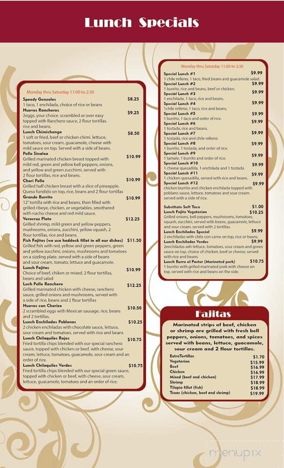 El Toro Bravo - Annapolis, MD menu_pic