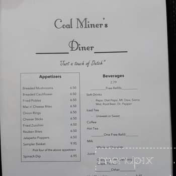 Coal Miners Diner - Jennerstown, PA menu_pic
