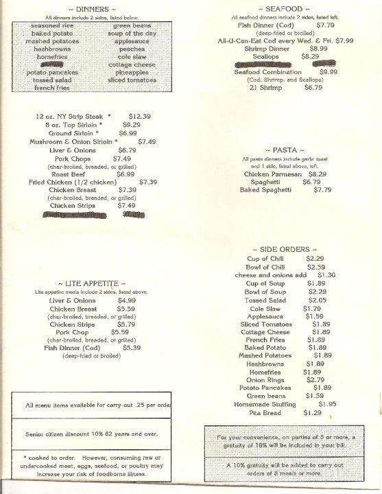 Oakwood Cafe - Melvindale, MI menu_pic
