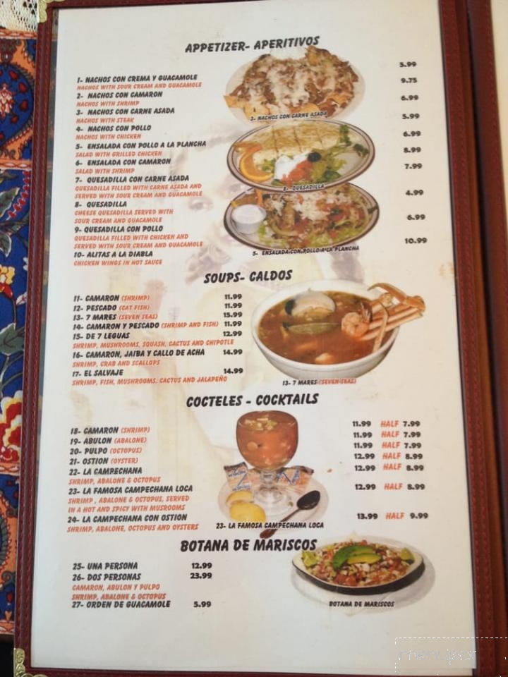 Lo Mejor De Jalisco - Santa Maria, CA menu_pic