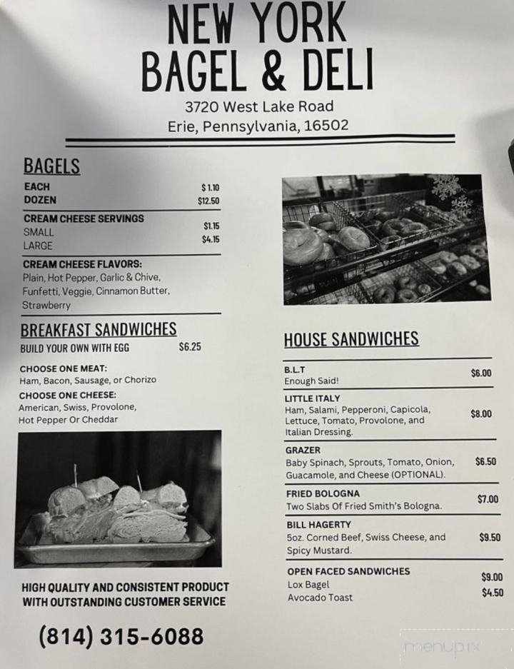 New York Bagel and Deli - Erie, PA menu_pic
