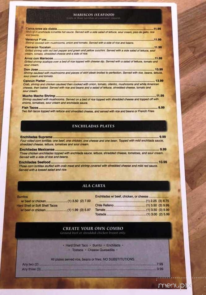 Don Ole Mexican Restaurant - Highland, IL menu_pic
