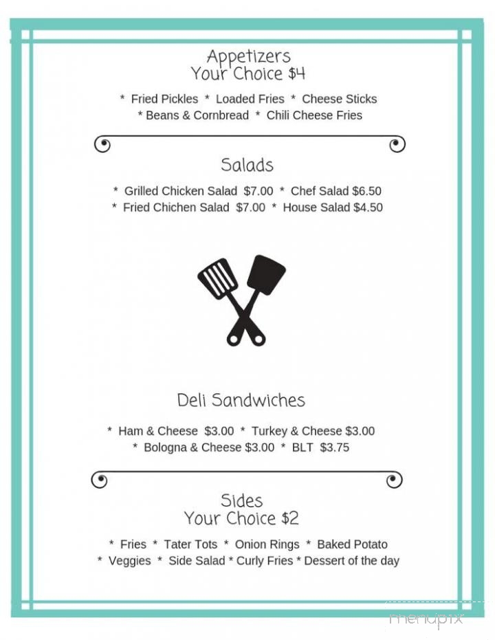 Cornbread's Kitchen - Fayetteville, TN menu_pic