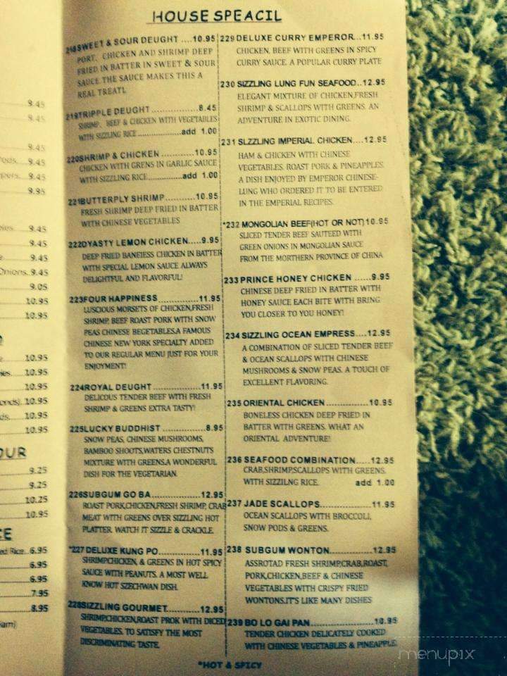 North Bound Cafe - Williston, ND menu_pic