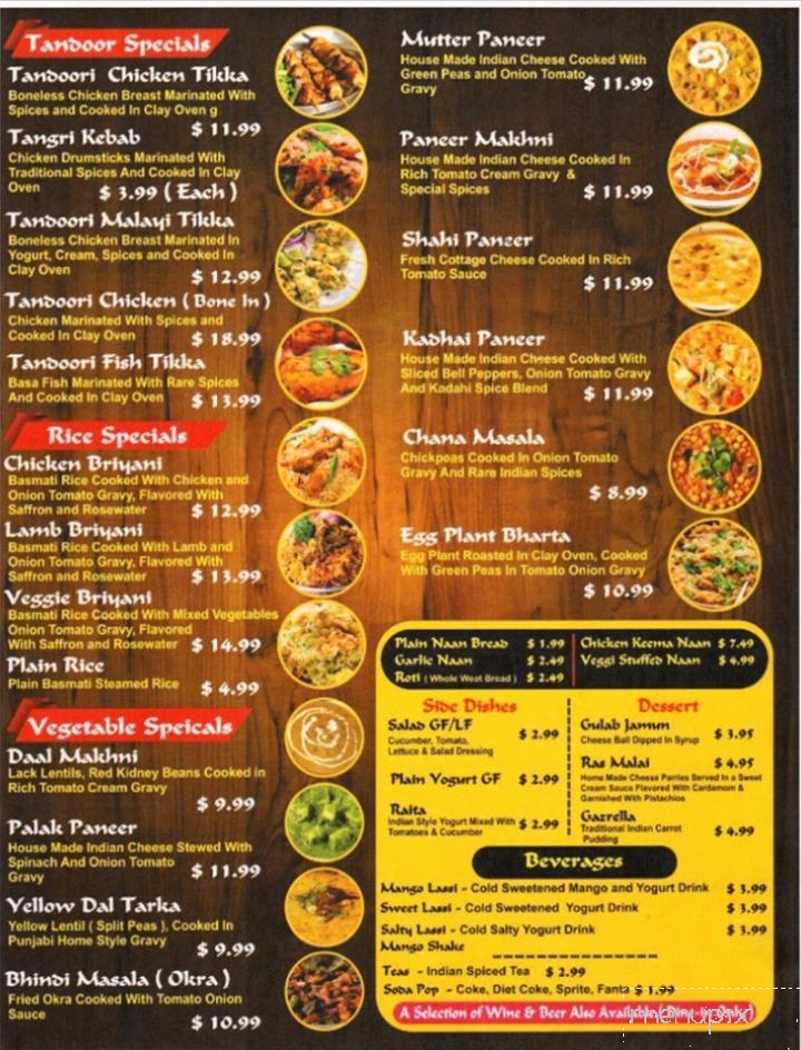 Hill Top Dining - Woodstock, NB menu_pic