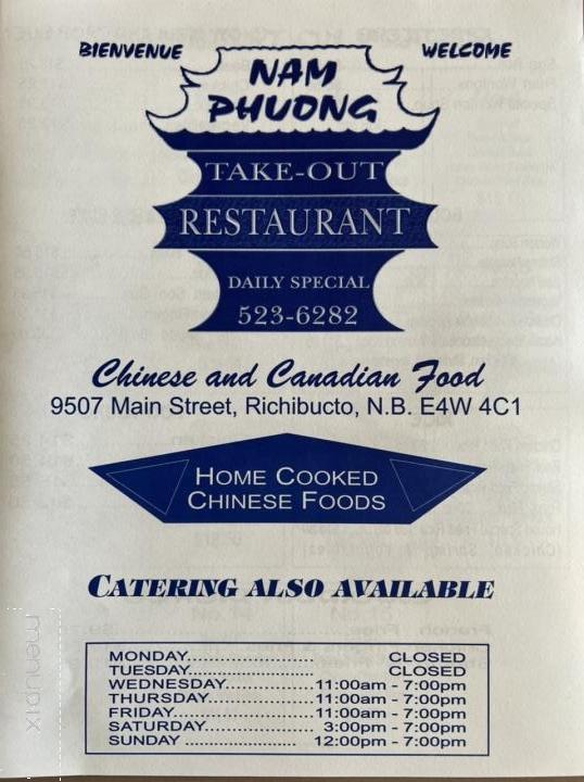 Nam Phuong Restaurant - Richibucto, NB