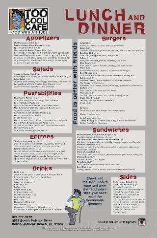 2 Cool Cafe - Indian Harbor Beach, FL menu_pic