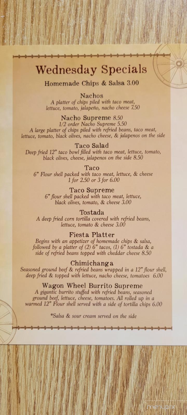 Wagon Wheel Bar & Grill - Mineral, IL menu_pic
