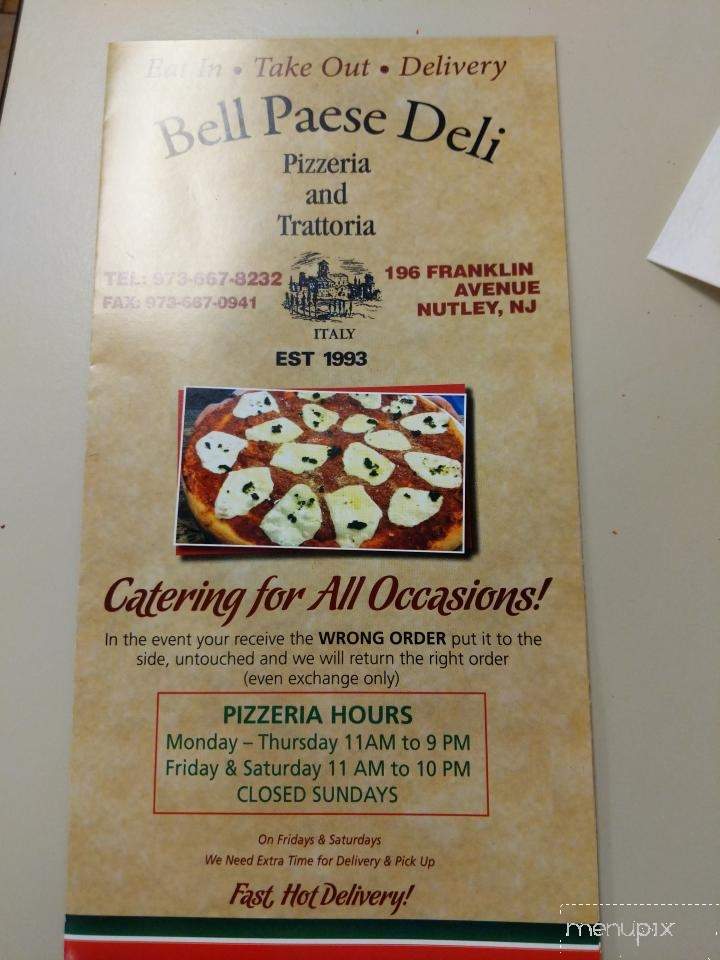 Bell Paese Pizzeria - Nutley, NJ