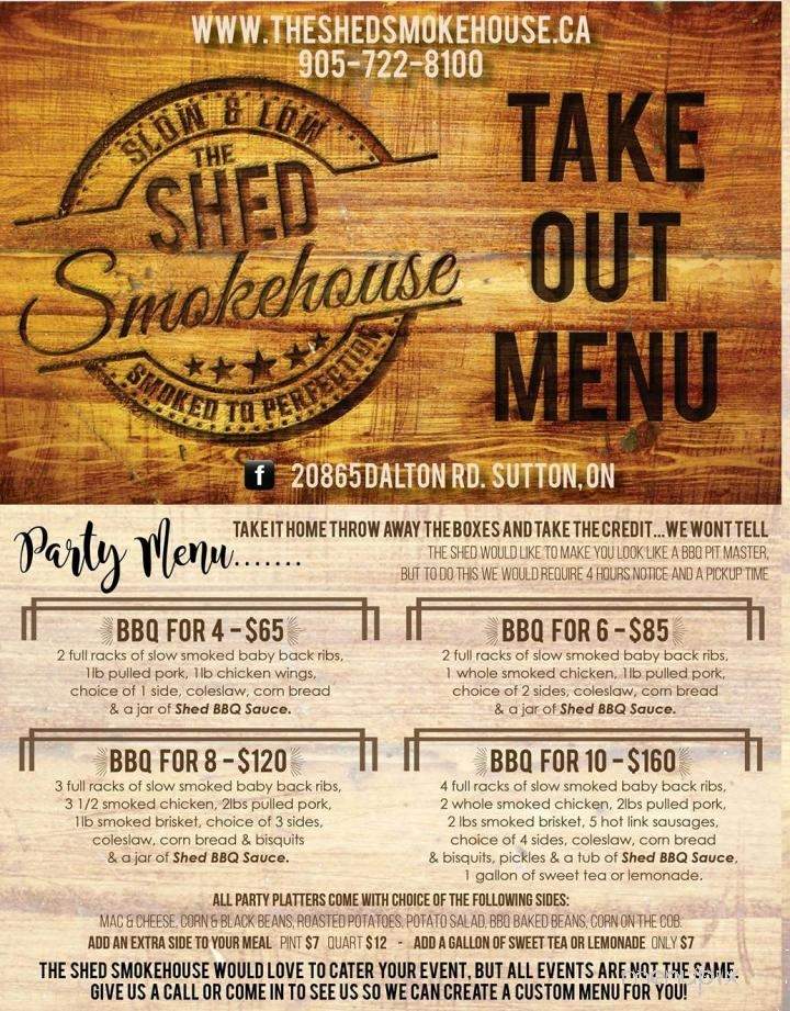 The Shed Smokehouse - Sutton, ON