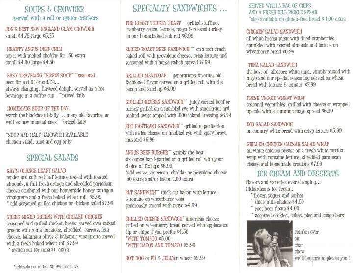 Windham Junction Country Store and Kitchen - Windham, NH menu_pic
