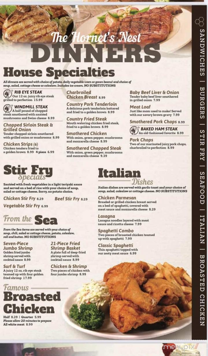 The Hornet's Nest - Heyworth, IL menu_pic