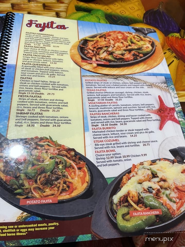 Cozumel Mexican Restaurant - Whitewater, WI menu_pic