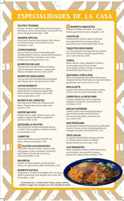 Los Magueyes - Inverness, FL menu_pic