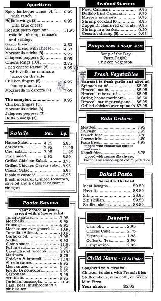Bella Napoli - Millstone Twp, NJ menu_pic