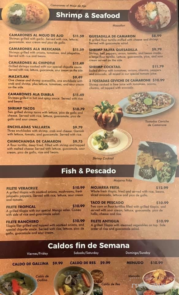 Menu of Chuy's Mexican Restaurant in Fremont, NE 68025