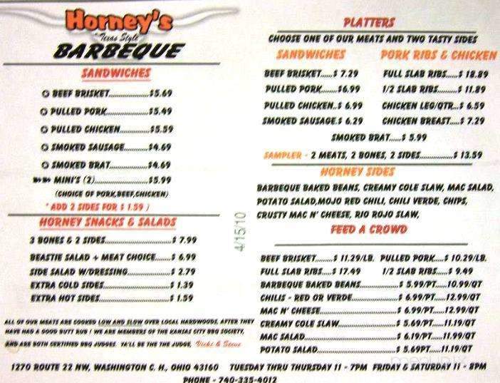 Horney's Barbecue - Washington Court House, OH
