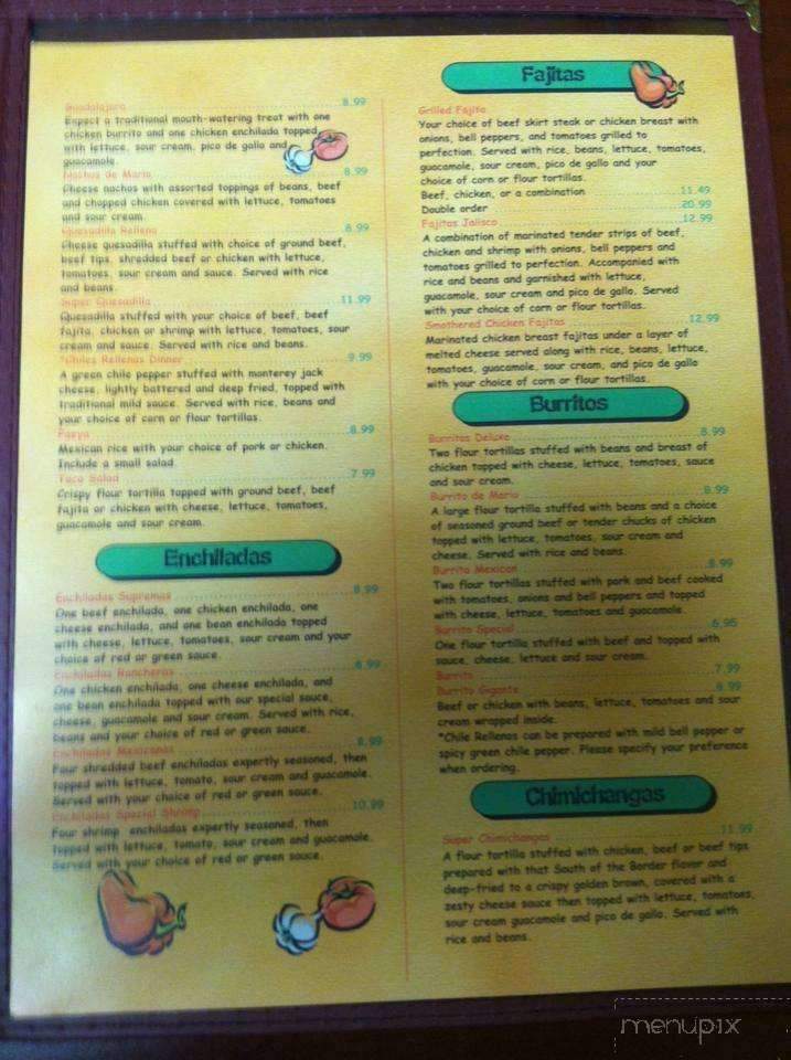 Machetes Restaurant - Bainbridge, IN menu_pic