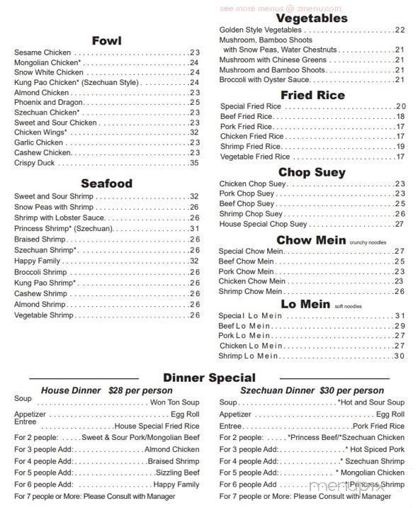 Golden Gate Restaurant - Anchorage, AK menu_pic