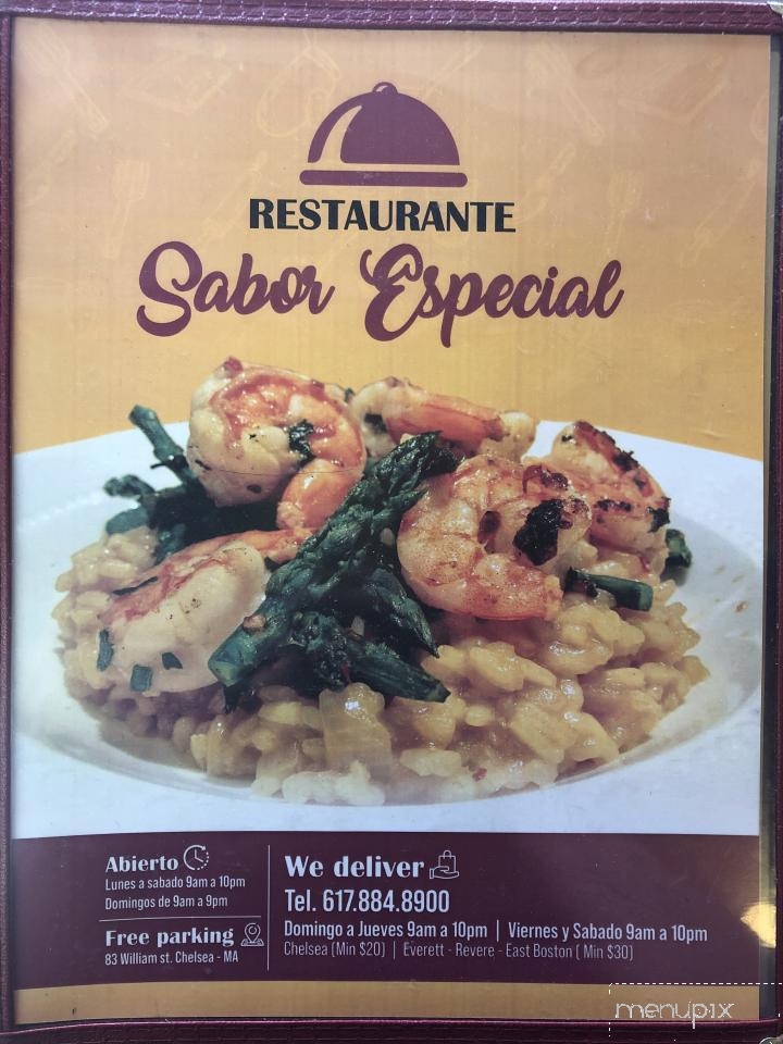 Restaurante Sabor Especial - Chelsea, MA