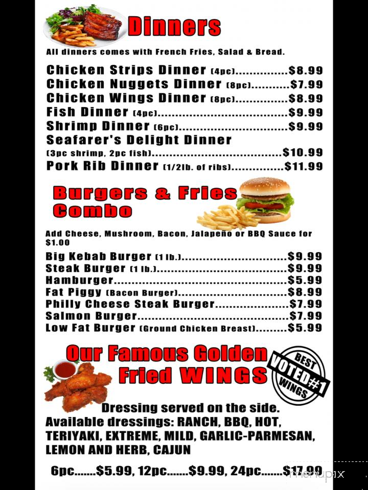 Kebab and Pizza Time - Van Nuys, CA menu_pic