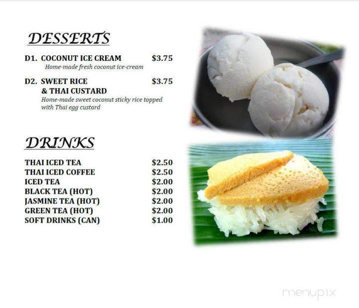 Thai Cuisine - Oxford, MI menu_pic