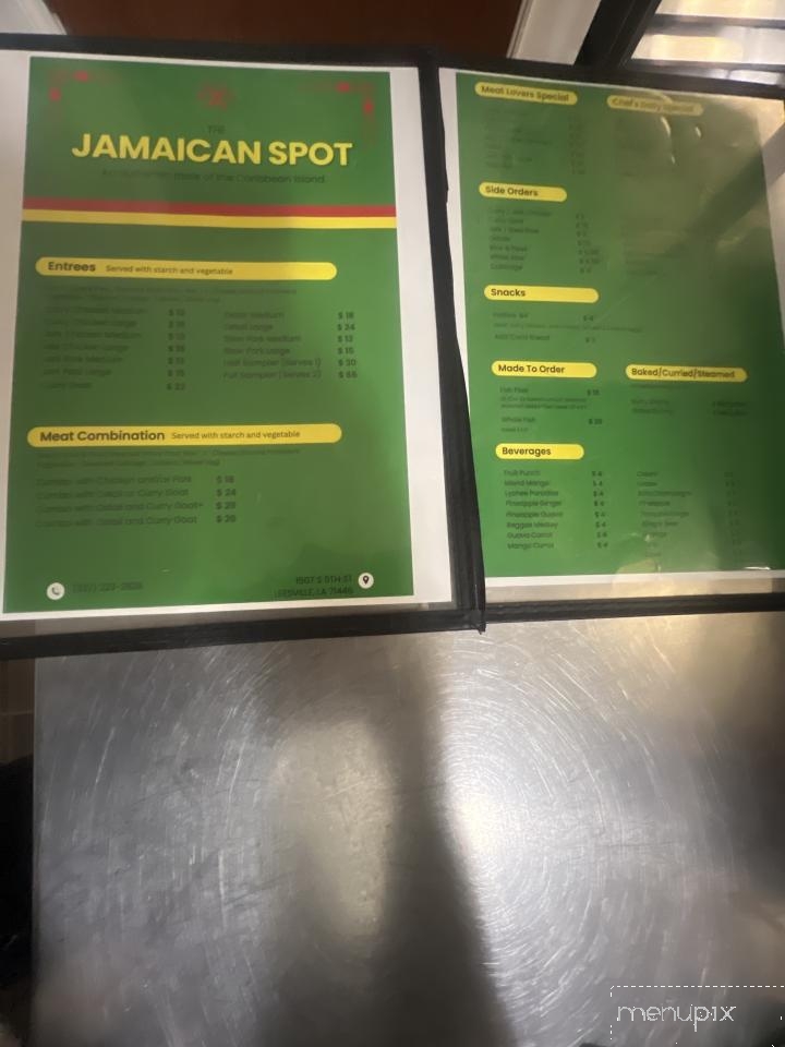 The Jamaican Spot - Leesville, LA menu_pic