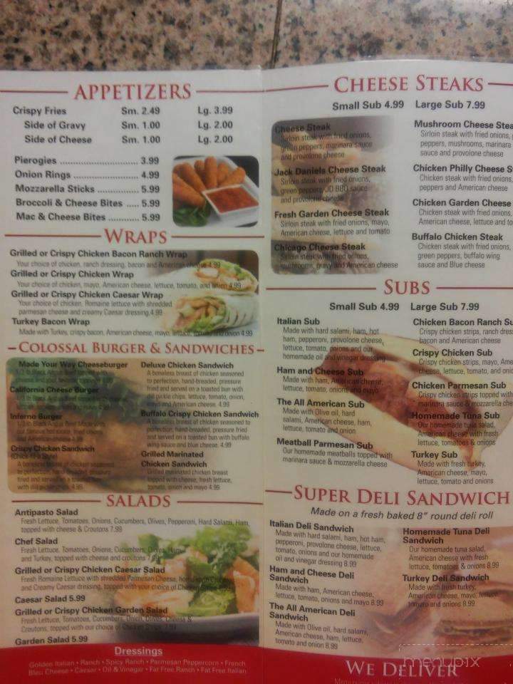 Sweet Pizzz Pizza - Frackville, PA menu_pic
