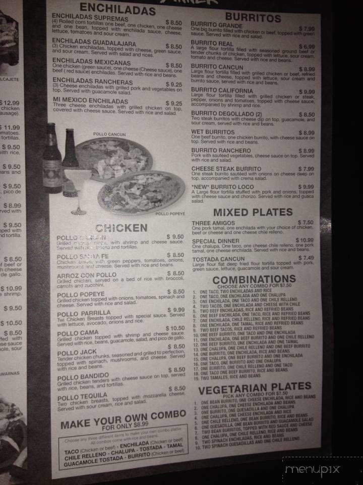 Cancun Mexican Grill - Hays, KS menu_pic