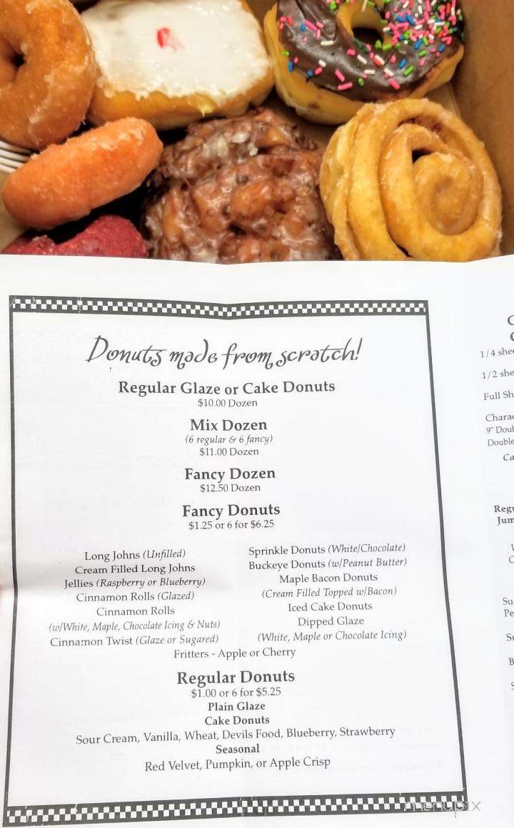The Donut Shop - Russells Point, OH menu_pic