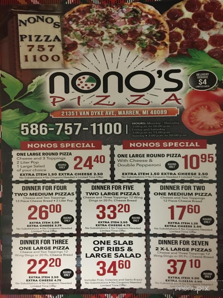 Nono’s Pizza - Warren, MI