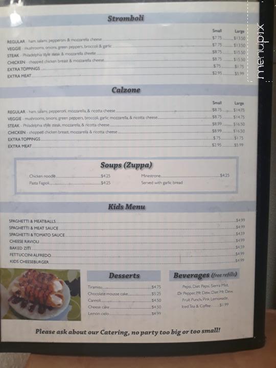 Taste Of Italy - Yadkinville, NC menu_pic