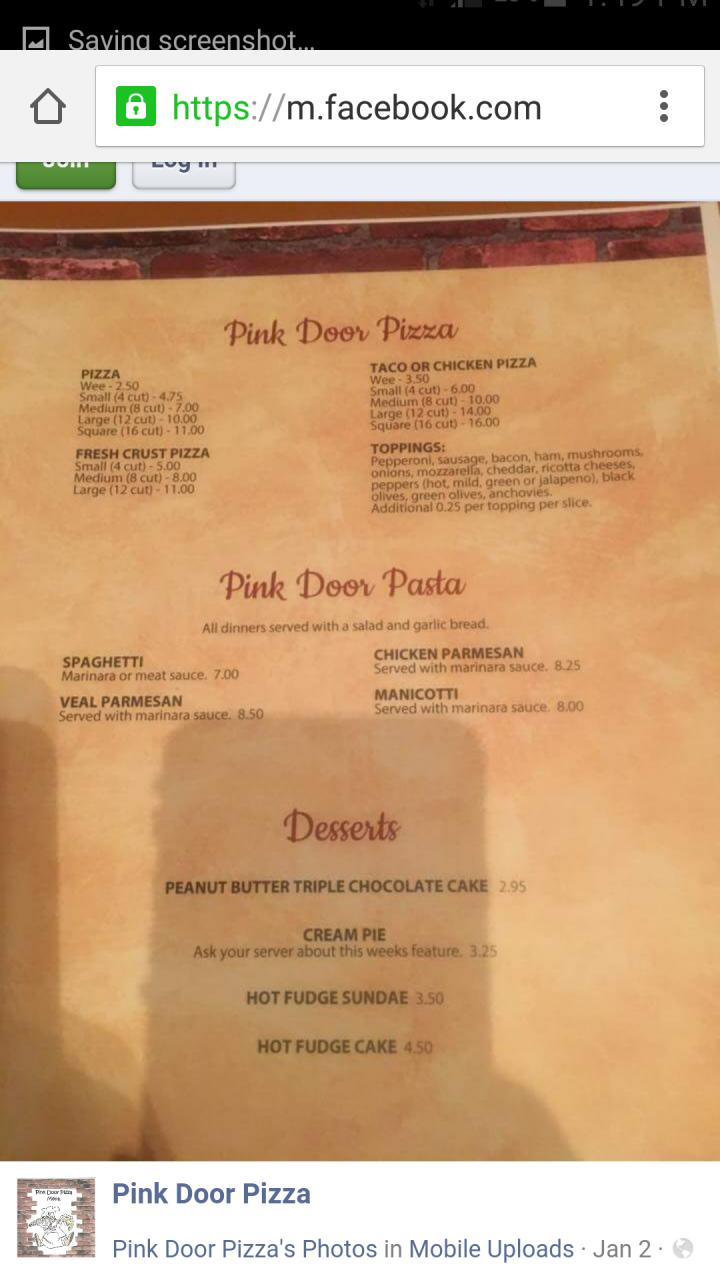Pink Door Pizza - Moundsville, WV