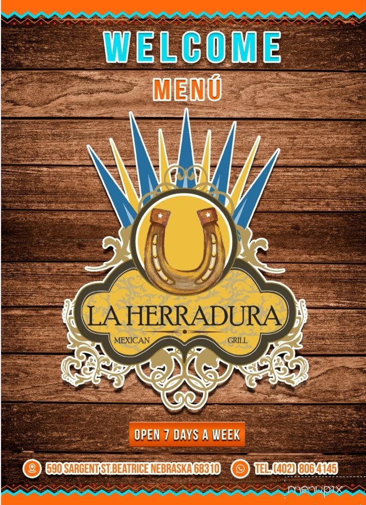 La Herradura Mexican Grill - Beatrice, NE menu_pic
