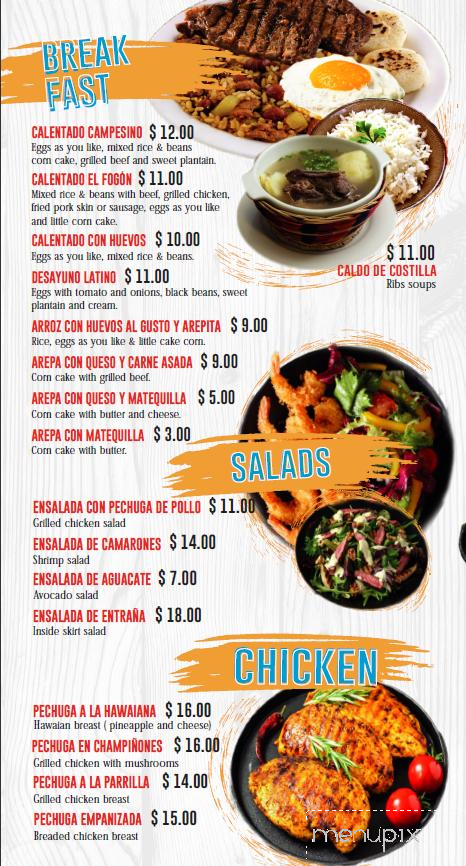 El Fogon Restaurant - Riverside, NJ menu_pic