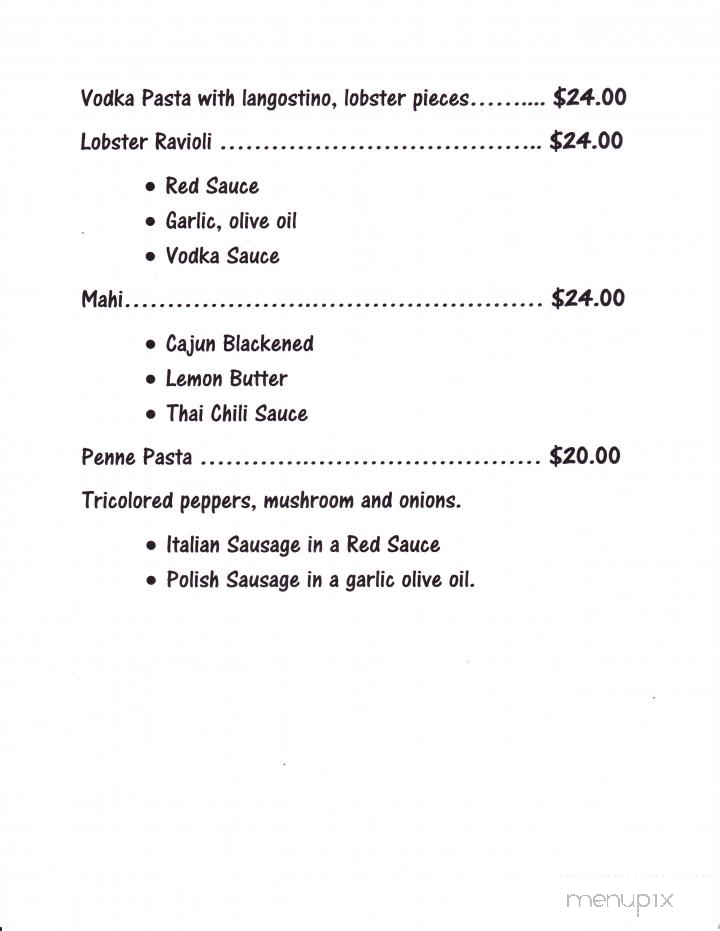 Keith's - Whiting, IN menu_pic