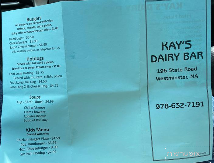 Kay's Dairy Bar - Westminster, MA